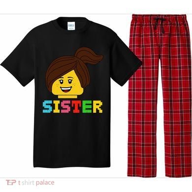 Building Bricks Blocks Sister Master Builder Family Matching Pajama Set