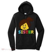 Building Bricks Blocks Sister Master Builder Family Matching Women's Hoodie thumb 0