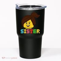 Building Bricks Blocks Sister Master Builder Family Matching Tumbler thumb 0