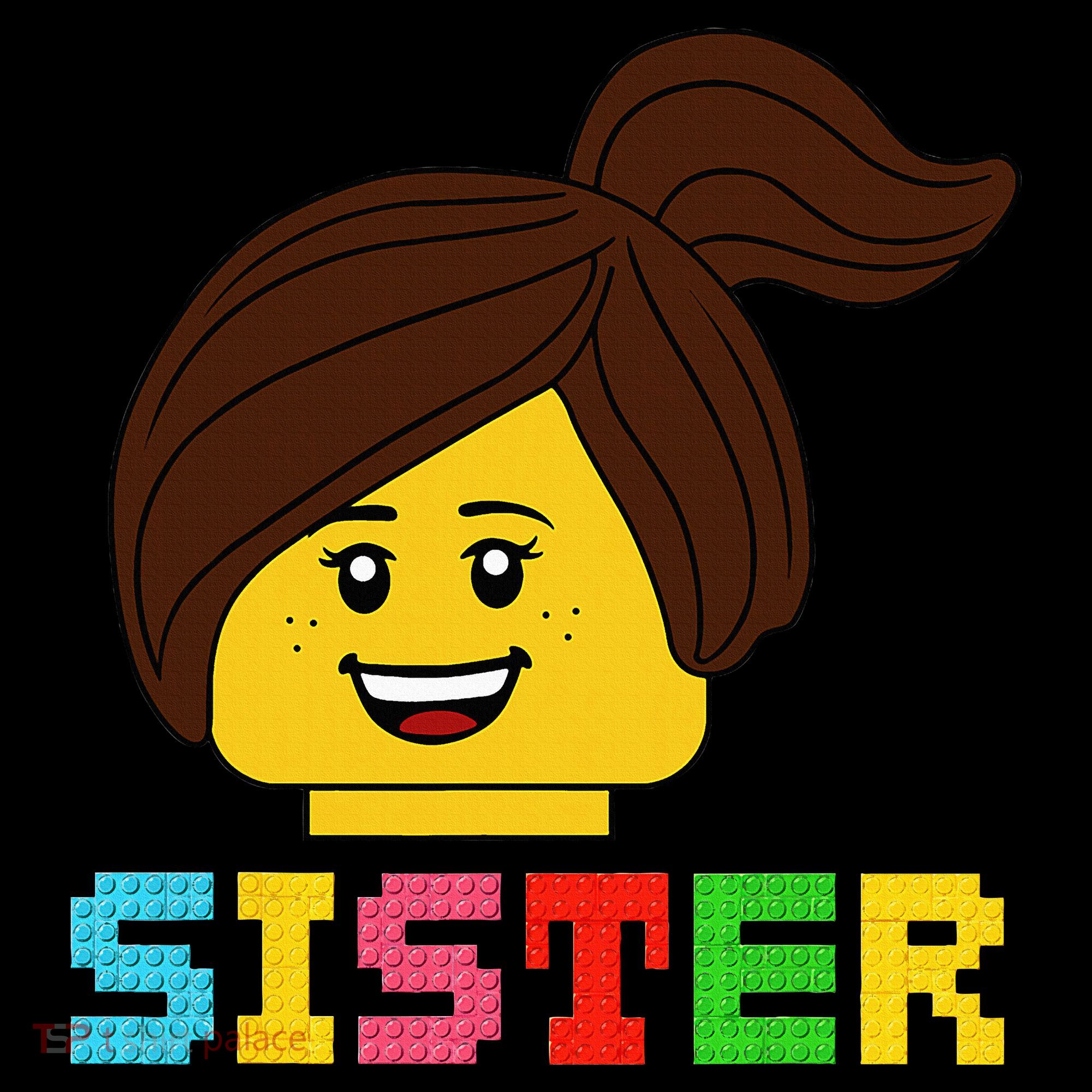 Building Bricks Blocks Sister Master Builder Family Matching Women's Tank Top