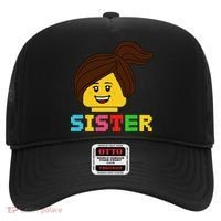 Building Bricks Blocks Sister Master Builder Family Matching Hat thumb 0