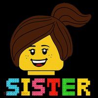Building Bricks Blocks Sister Master Builder Family Matching Kids Sweatshirt thumb 2