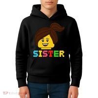 Building Bricks Blocks Sister Master Builder Family Matching Kids Hoodie thumb 4
