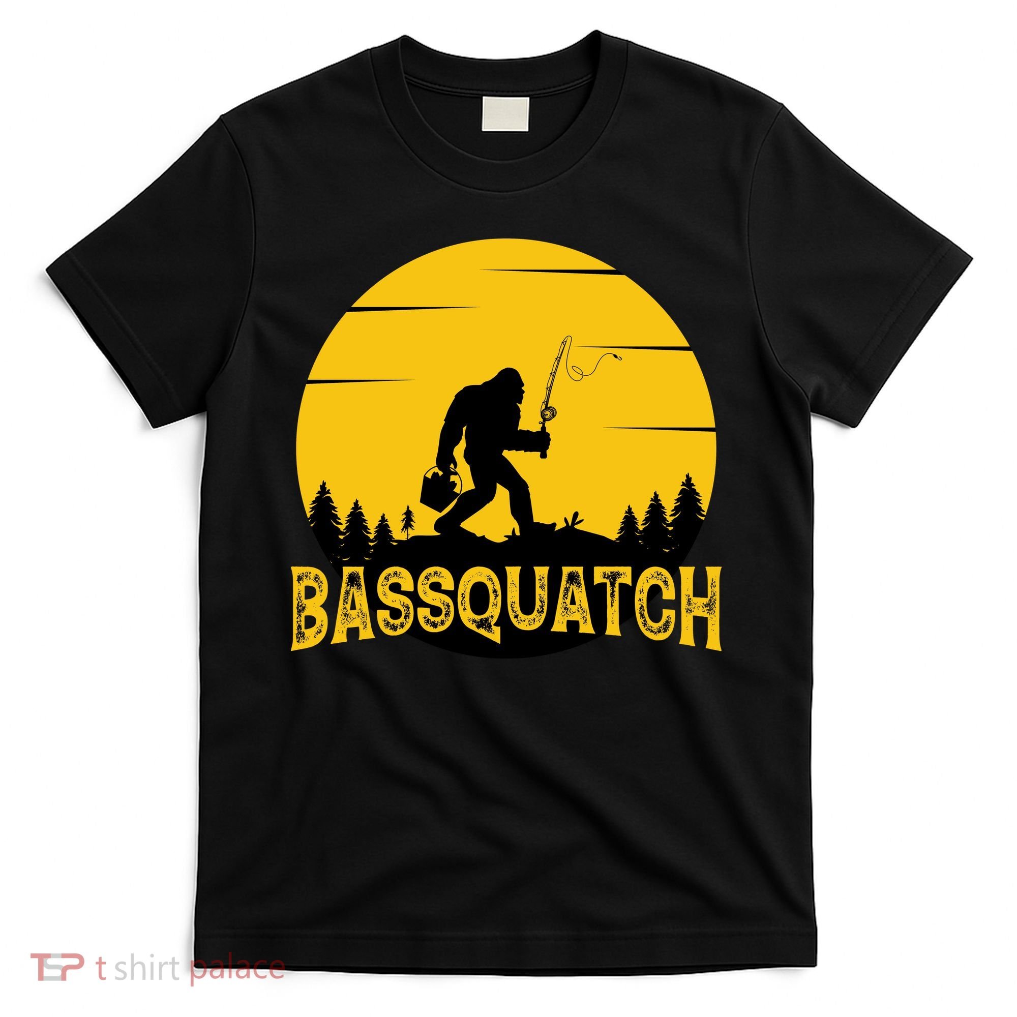 Bassquatch Bigfoot Bass Fishing T-Shirt