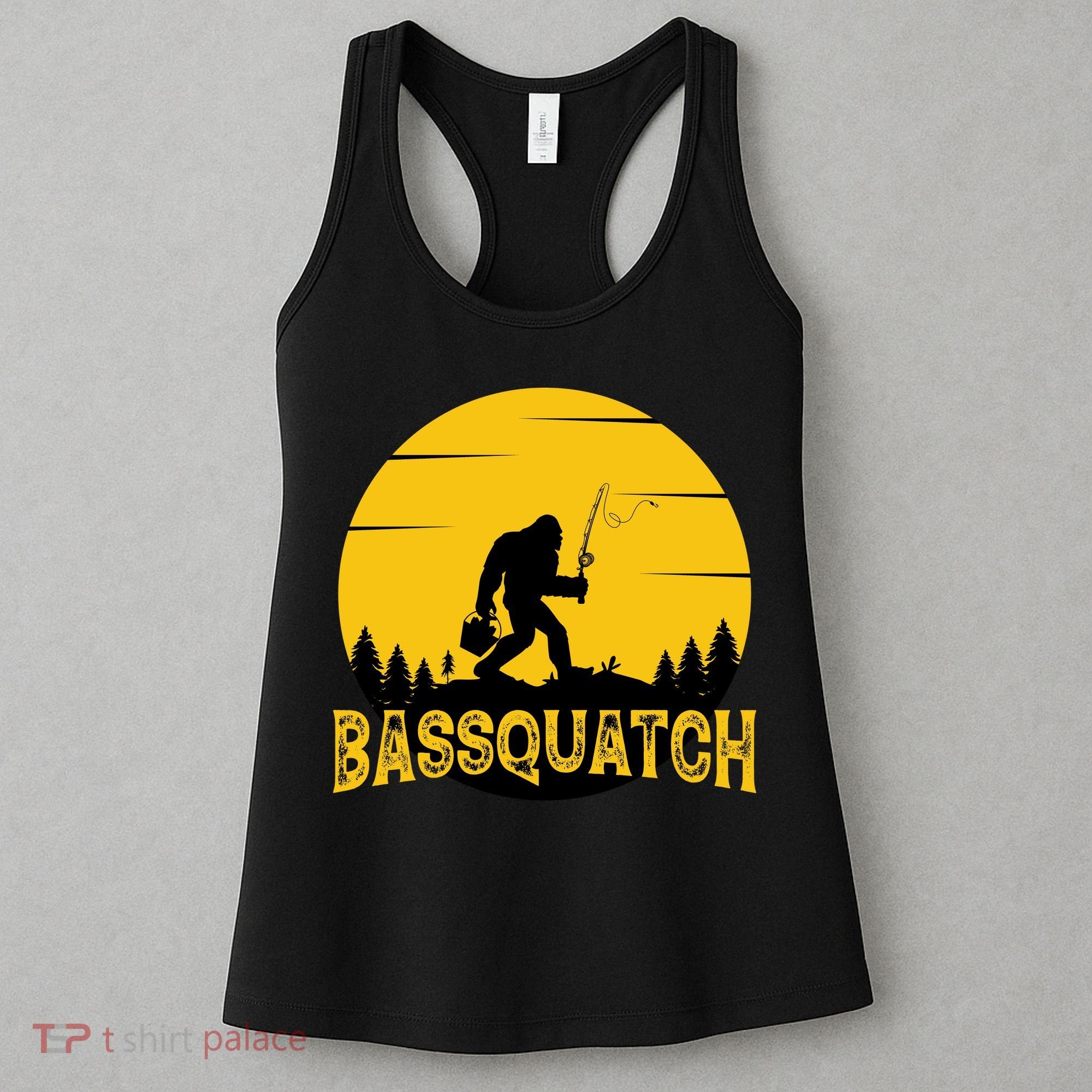 Bassquatch Bigfoot Bass Fishing Women's Tank Top