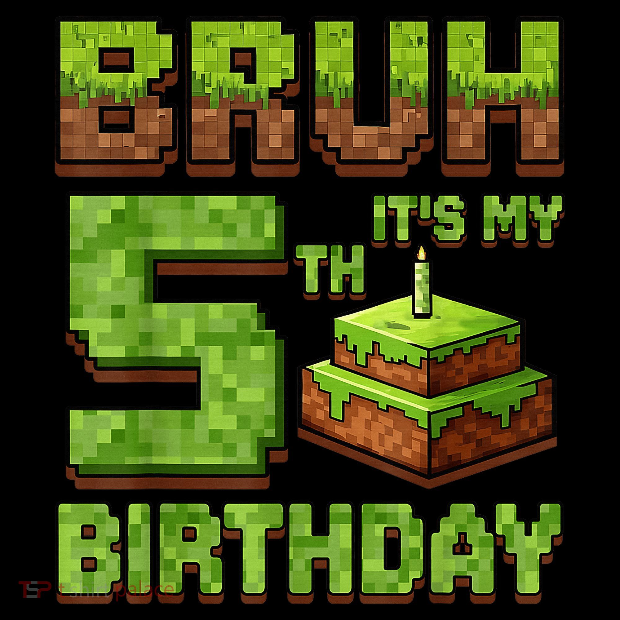 Birthday Boy Bruh It'S My 5th Birthday Game Pixel Women's Hoodie