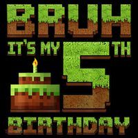 Birthday Boy Bruh It'S My 5th Birthday Gamer Pixel Coffee Mug thumb 5