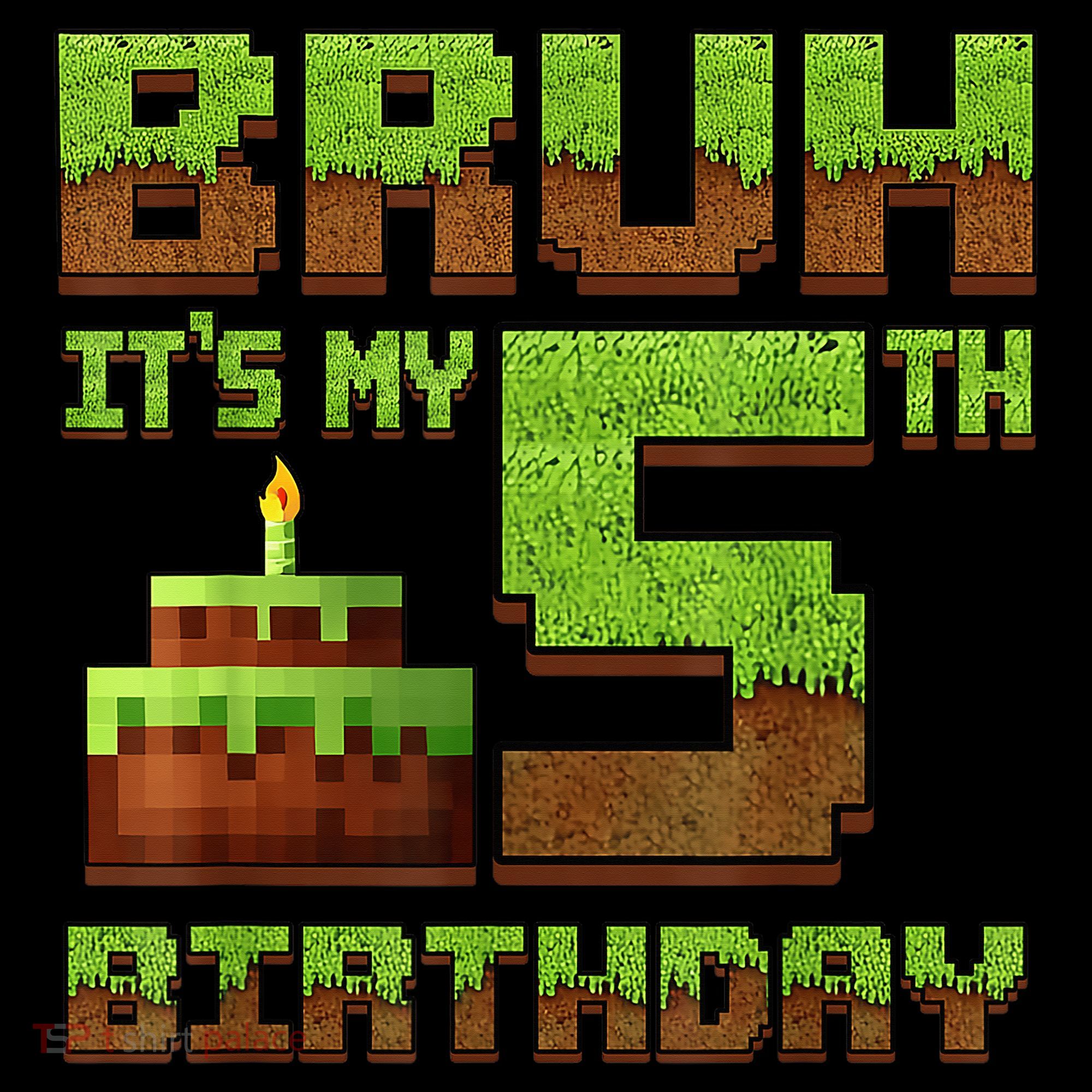 Birthday Boy Bruh It'S My 5th Birthday Gamer Pixel Coffee Mug