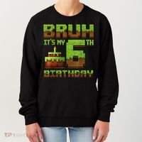 Birthday Boy Bruh It'S My 6th Birthday Gamer Pixel Women's Sweatshirt thumb 0