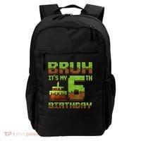 Birthday Boy Bruh It'S My 6th Birthday Gamer Pixel Backpack thumb 0