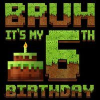 Birthday Boy Bruh It'S My 6th Birthday Gamer Pixel Coffee Mug thumb 5