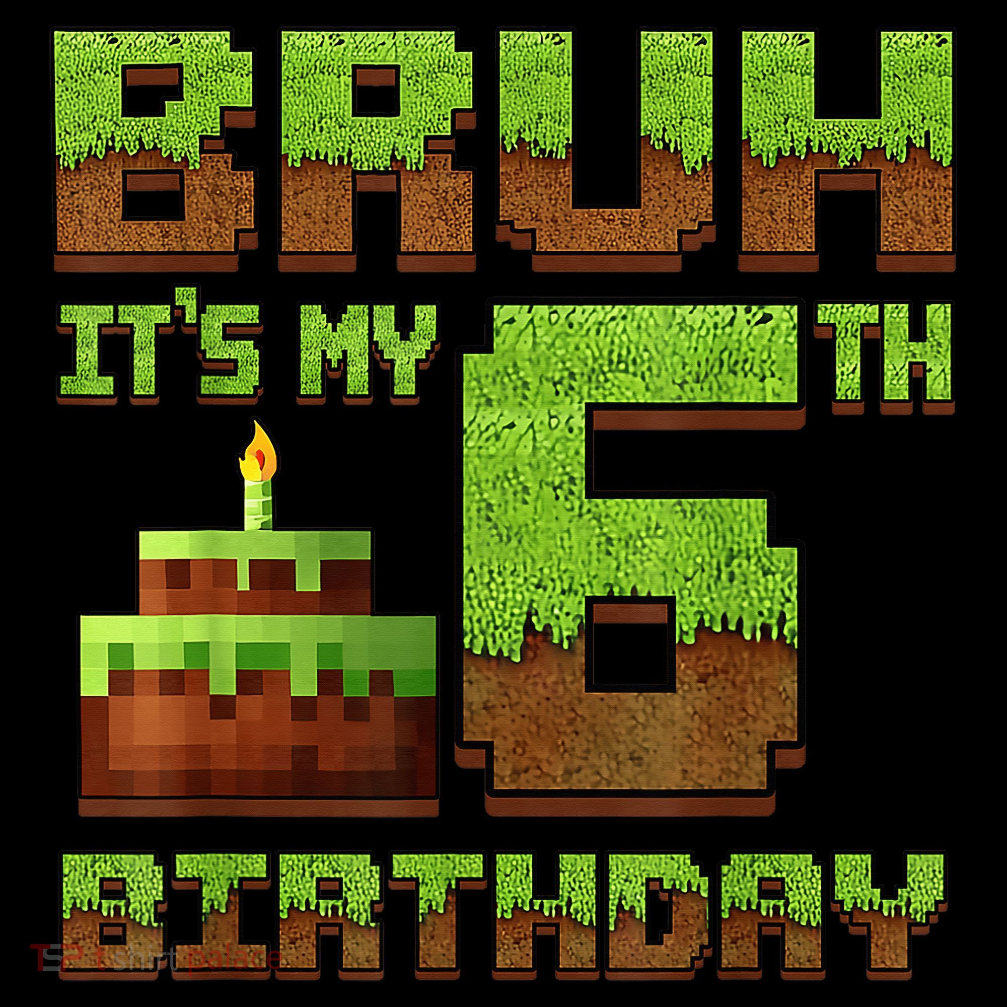 Birthday Boy Bruh It'S My 6th Birthday Gamer Pixel Coffee Mug