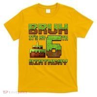 Birthday Boy Bruh It'S My 6th Birthday Gamer Pixel T-Shirt thumb 0
