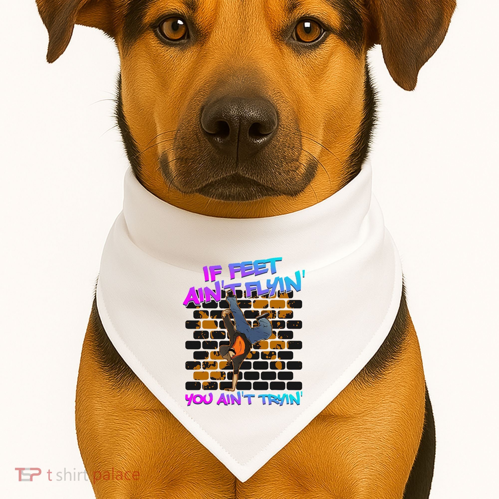 Breakdancing B Boy Hi Phop Dance Break Dancers Breakdance USA-Made Doggie Bandana