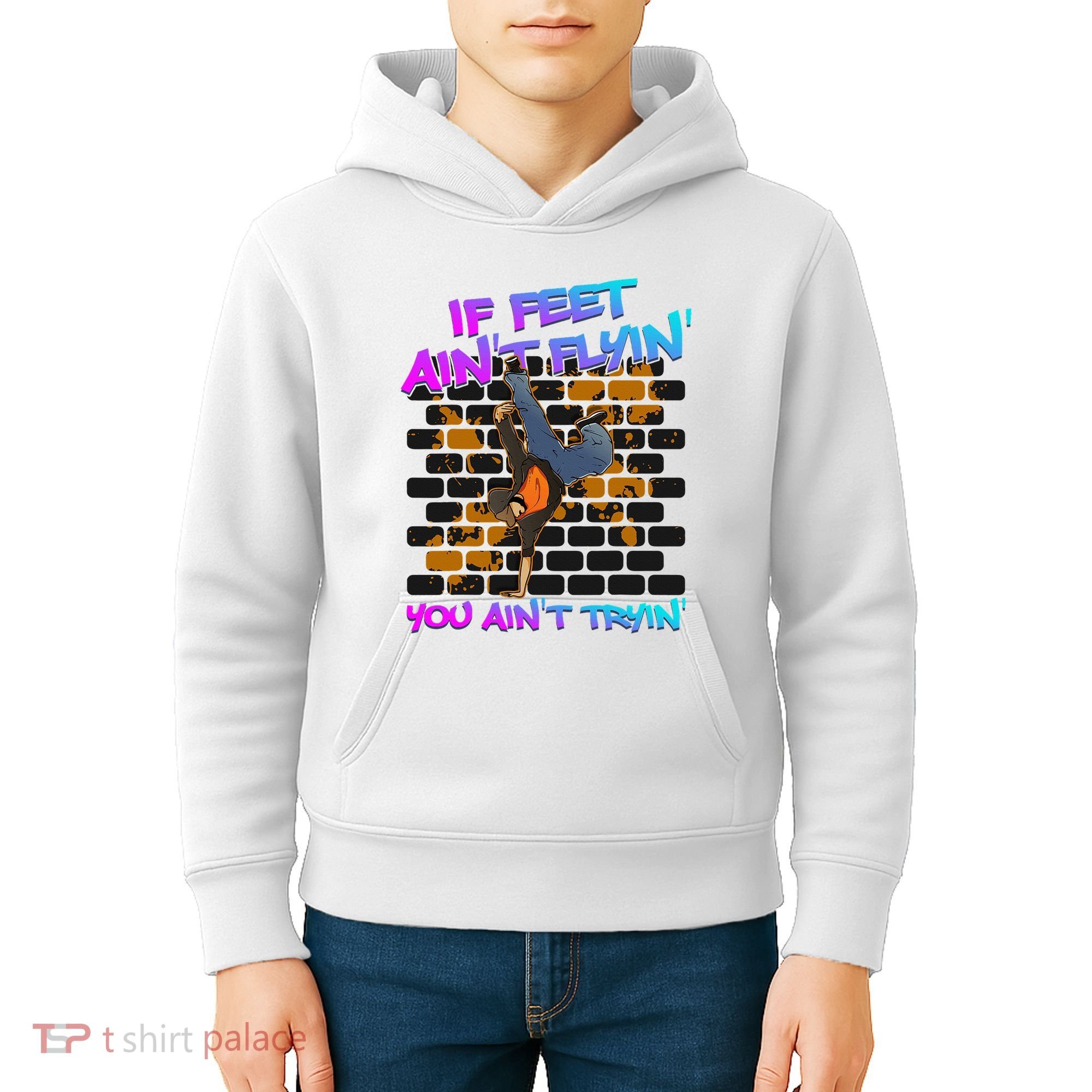 Breakdancing B Boy Hi Phop Dance Break Dancers Breakdance Kids Hoodie