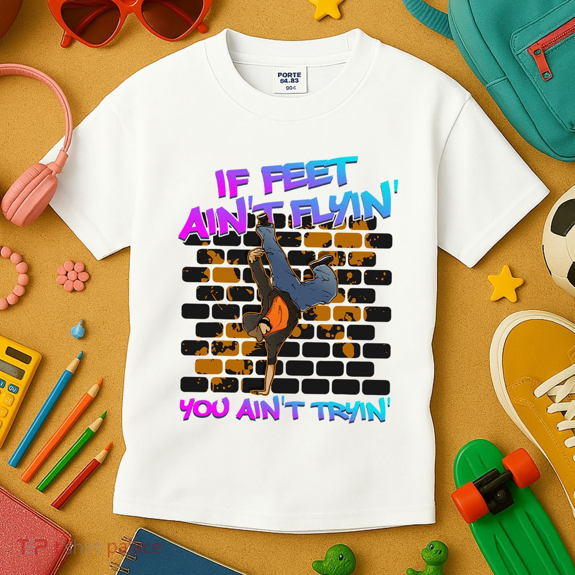 Breakdancing B Boy Hi Phop Dance Break Dancers Breakdance Kids T-Shirt