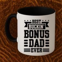 Best Buckin Bonus Dad Ever Bonus Dad Gift Coffee Mug thumb 2