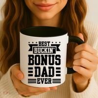 Best Buckin Bonus Dad Ever Bonus Dad Gift Coffee Mug thumb 3