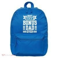 Best Buckin Bonus Dad Ever Bonus Dad Gift 16 in Basic Backpack thumb 0