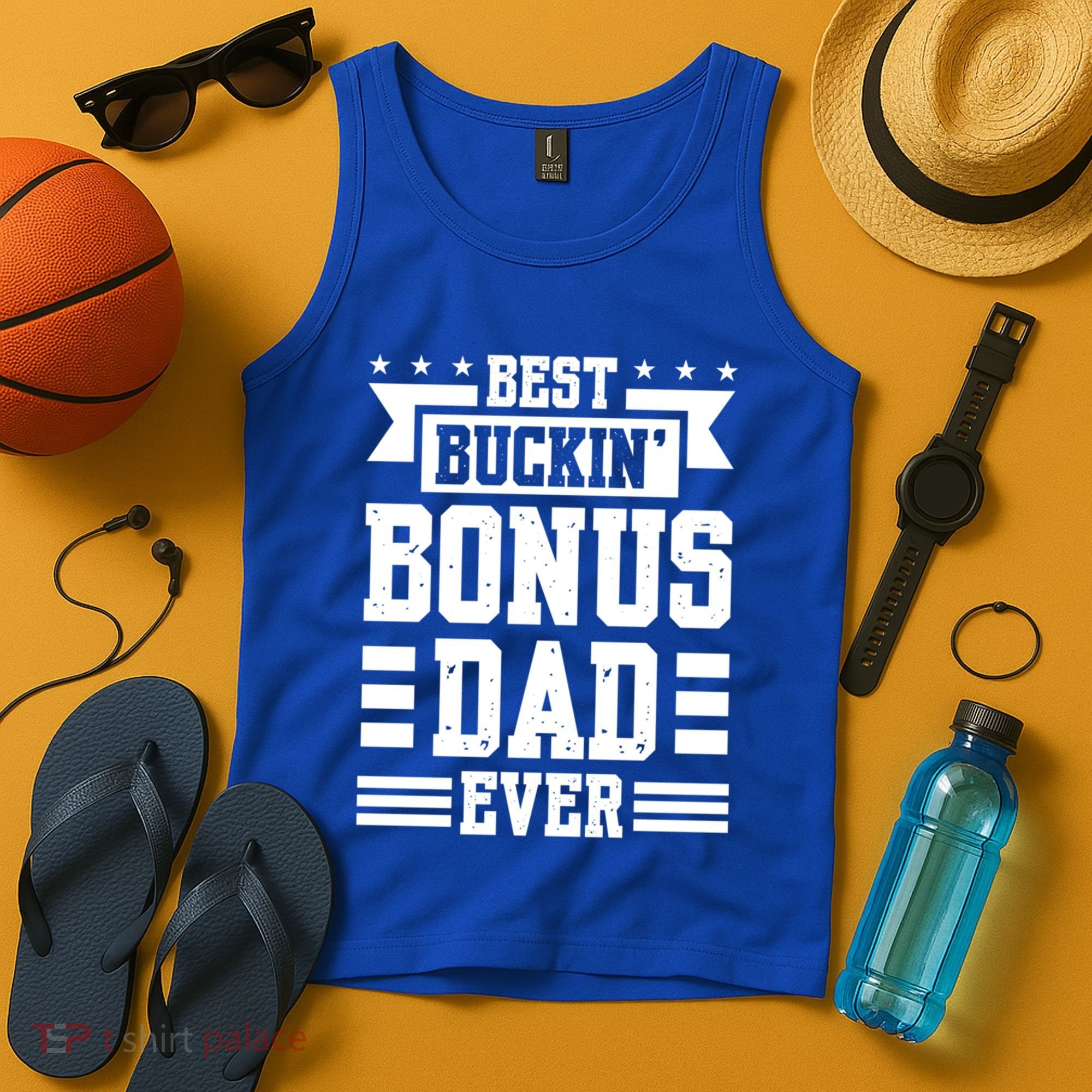 Best Buckin Bonus Dad Ever Bonus Dad Gift Tank Top