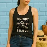 Bigfoot Believe Women's Tank Top thumb 2