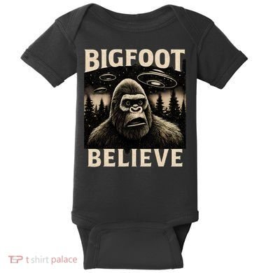 Bigfoot Believe Baby Bodysuit