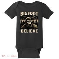 Bigfoot Believe Baby Bodysuit thumb 0