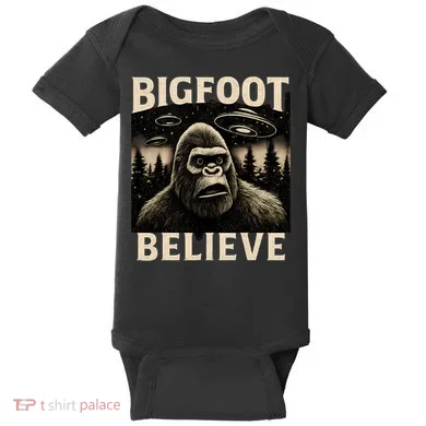 Bigfoot Believe Baby Bodysuit