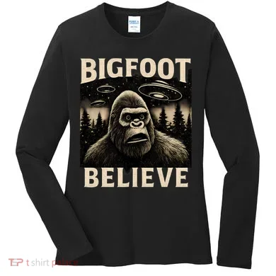Bigfoot Believe Women's Long Sleeve Shirt
