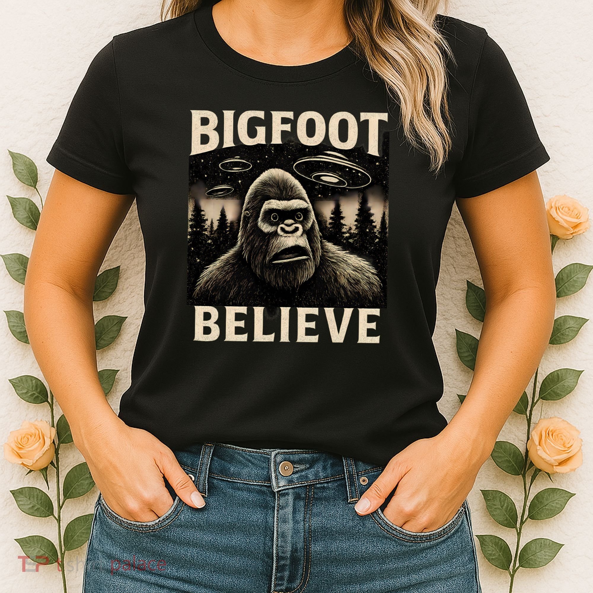 Bigfoot Believe Women's T-Shirt