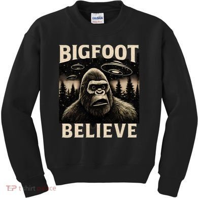 Bigfoot Believe Kids Sweatshirt