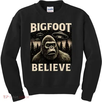 Bigfoot Believe Kids Sweatshirt