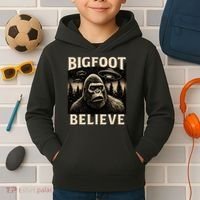 Bigfoot Believe Kids Hoodie thumb 2