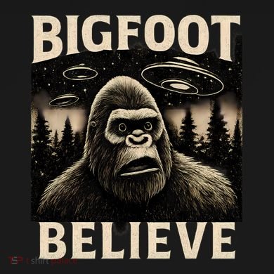 Bigfoot Believe Tote Bag