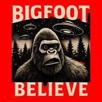 Bigfoot Believe Santa Hat thumb 1
