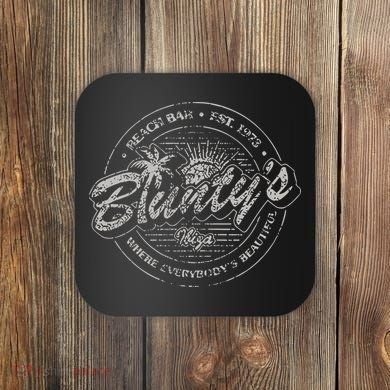 Bluntys Beach Bar Coaster