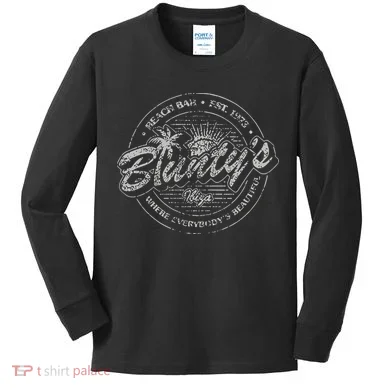 Bluntys Beach Bar Kids Long Sleeve Shirt