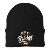 Body By Brisket Backyard Cookout Bbq Grill Gift Beanie thumb 0