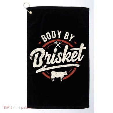 Body By Brisket Backyard Cookout Bbq Grill Gift Golf Towel