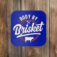 Body By Brisket Backyard Cookout Bbq Grill Gift Coaster thumb 0
