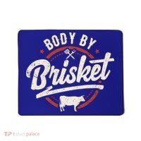Body By Brisket Backyard Cookout Bbq Grill Gift Mousepad thumb 0
