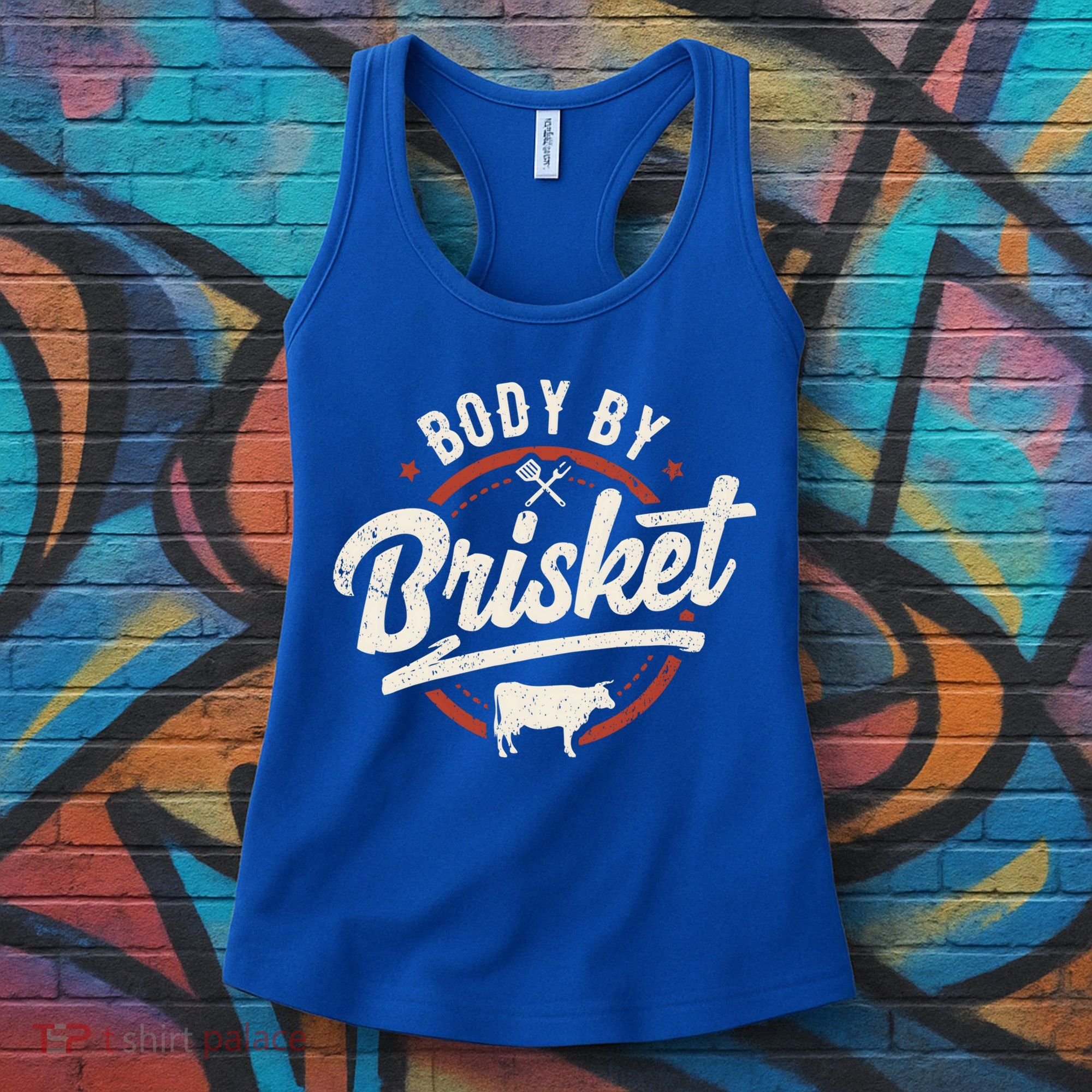 Body By Brisket Backyard Cookout Bbq Grill Gift Women's Tank Top