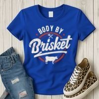 Body By Brisket Backyard Cookout Bbq Grill Gift Women's T-Shirt thumb 3