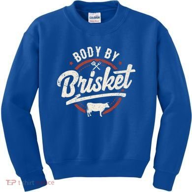 Body By Brisket Backyard Cookout Bbq Grill Gift Kids Sweatshirt