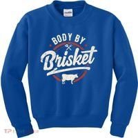 Body By Brisket Backyard Cookout Bbq Grill Gift Kids Sweatshirt thumb 0