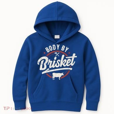 Body By Brisket Backyard Cookout Bbq Grill Gift Kids Hoodie