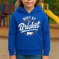 Body By Brisket Backyard Cookout Bbq Grill Gift Kids Hoodie thumb 3