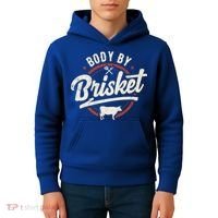 Body By Brisket Backyard Cookout Bbq Grill Gift Kids Hoodie thumb 4