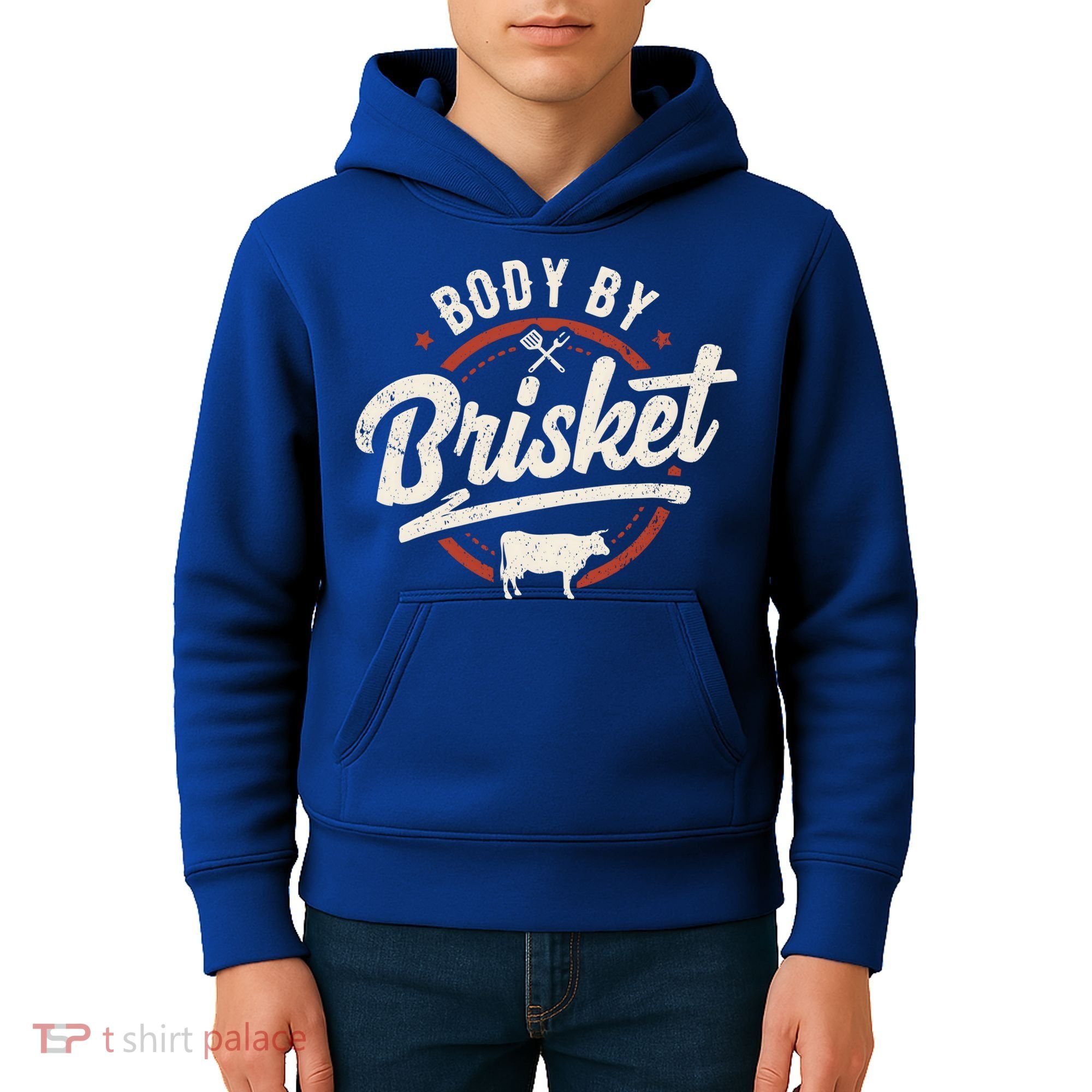 Body By Brisket Backyard Cookout Bbq Grill Gift Kids Hoodie