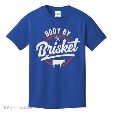 Body By Brisket Backyard Cookout Bbq Grill Gift Kids T-Shirt